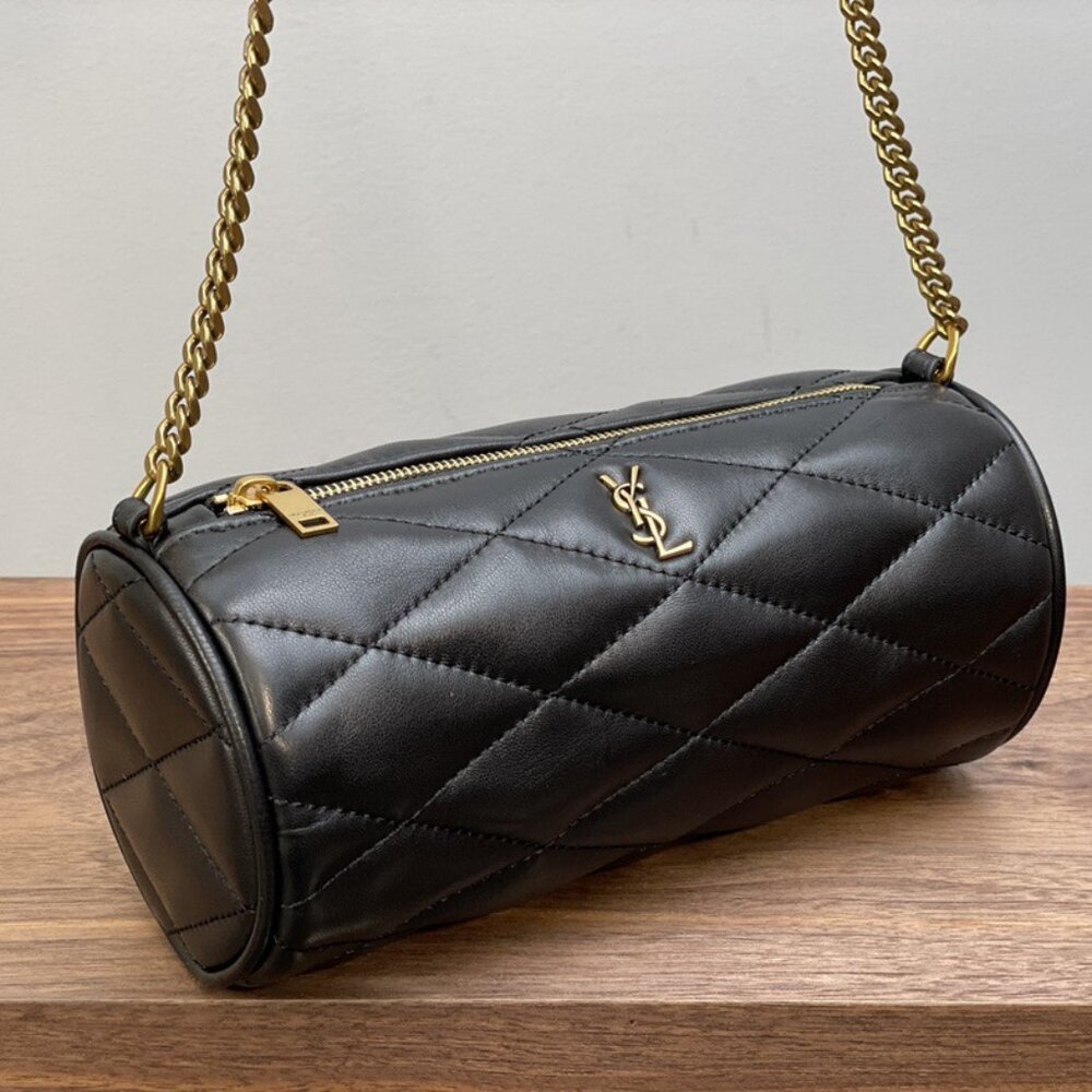Yves Saint Laurent black handbag.
